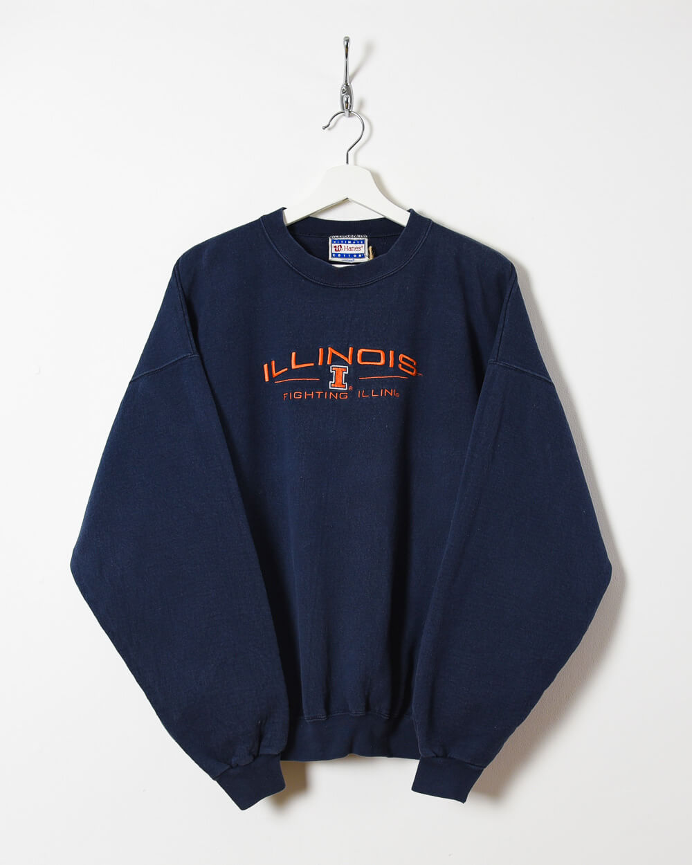 Hanes Illinois Fighting Sweatshirt - Large - Domno Vintage 90s, 80s, 00s Retro and Vintage Clothing