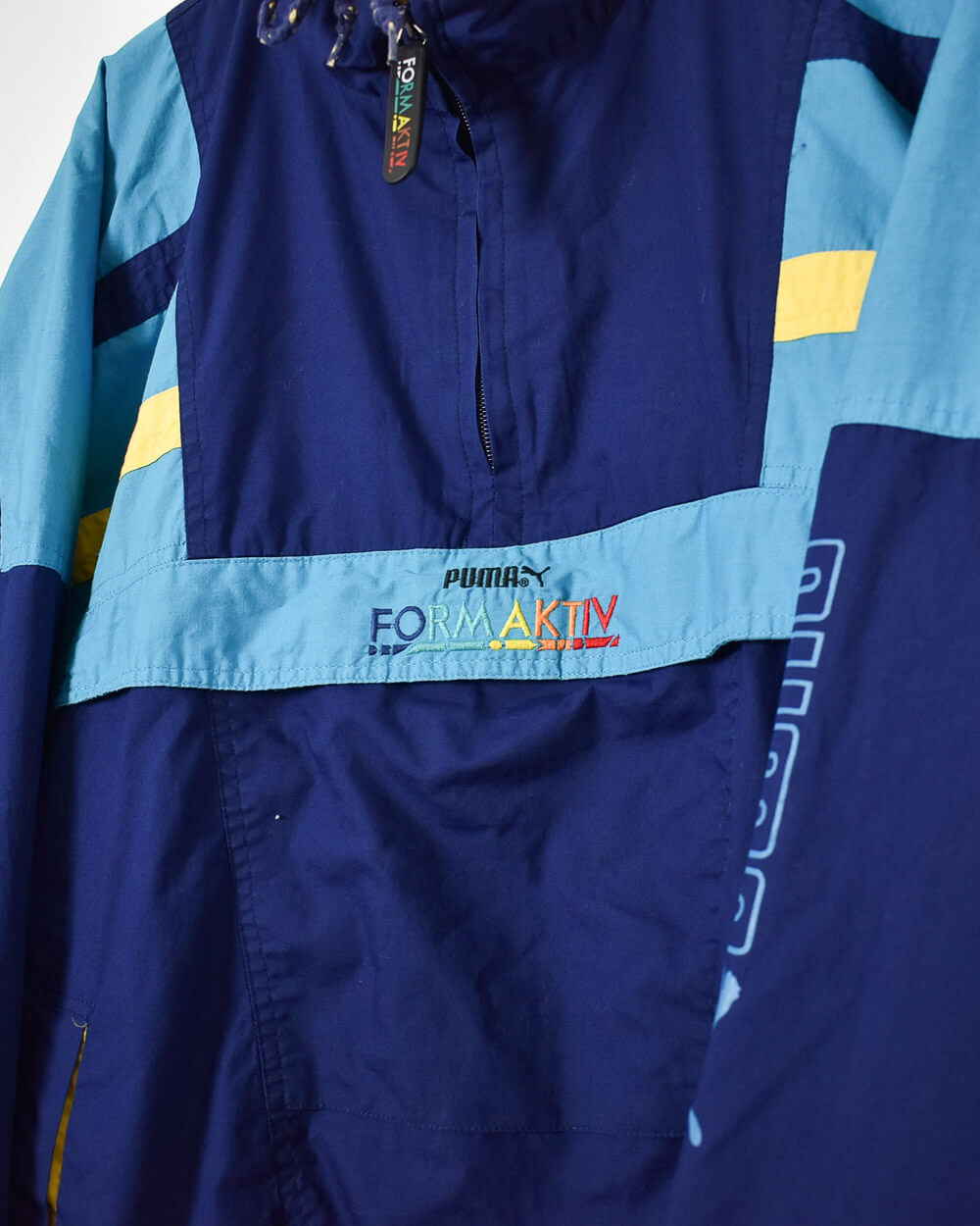Puma Formative 1/4 Zip Windbreaker Jacket - Large - Domno Vintage 90s, 80s, 00s Retro and Vintage Clothing