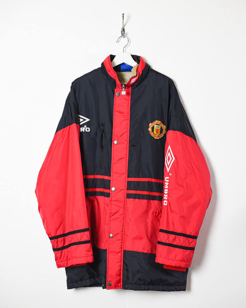 Vintage 90s Red Umbro Manchester United 1996/97 Training Jacket ...