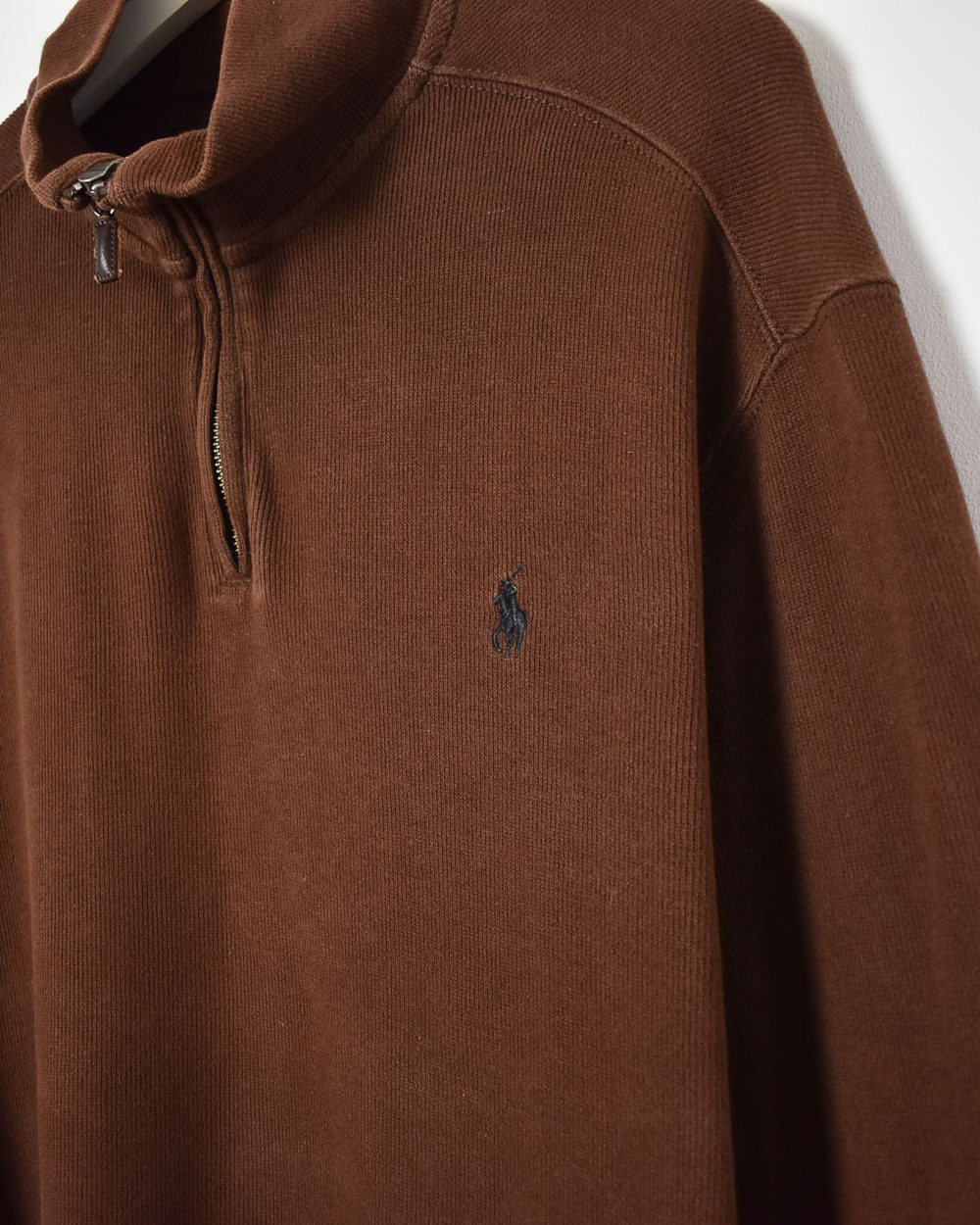 Ralph Lauren 1/4 Zip Sweatshirt - Large - Domno Vintage 90s, 80s, 00s Retro and Vintage Clothing