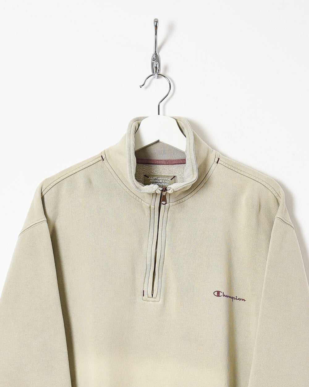 Champion 1/4 Zip Sweatshirt - Large - Domno Vintage 90s, 80s, 00s Retro and Vintage Clothing