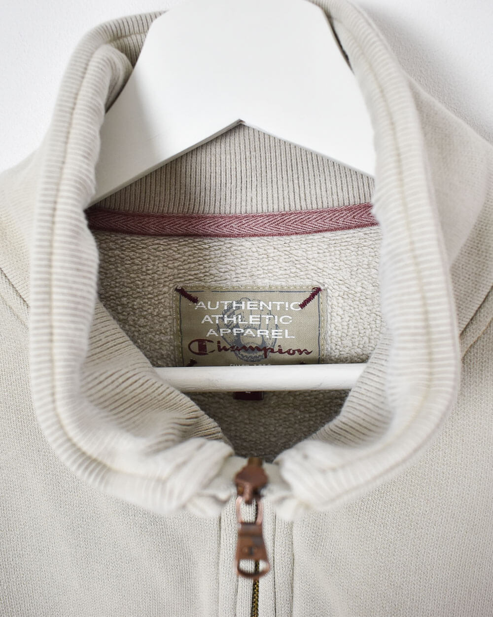 Champion 1/4 Zip Sweatshirt - Large - Domno Vintage 90s, 80s, 00s Retro and Vintage Clothing