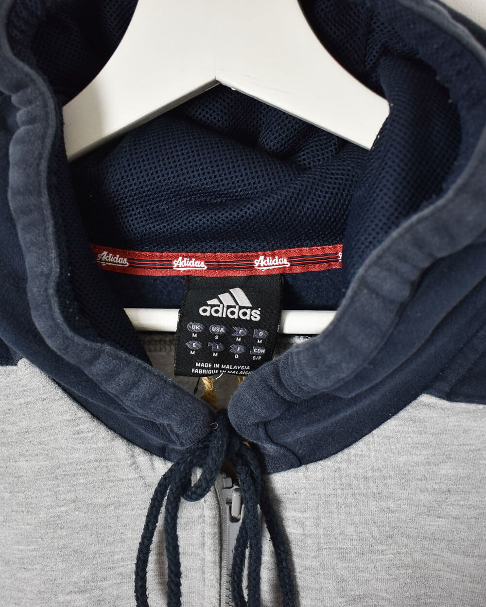 Adidas 03 Zip-Through Hoodie - Medium - Domno Vintage 90s, 80s, 00s Retro and Vintage Clothing
