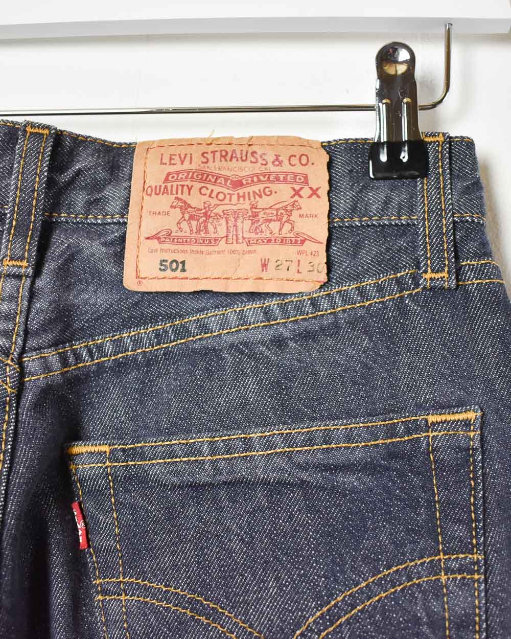 Navy Levi's 501 Jeans - W27 L30