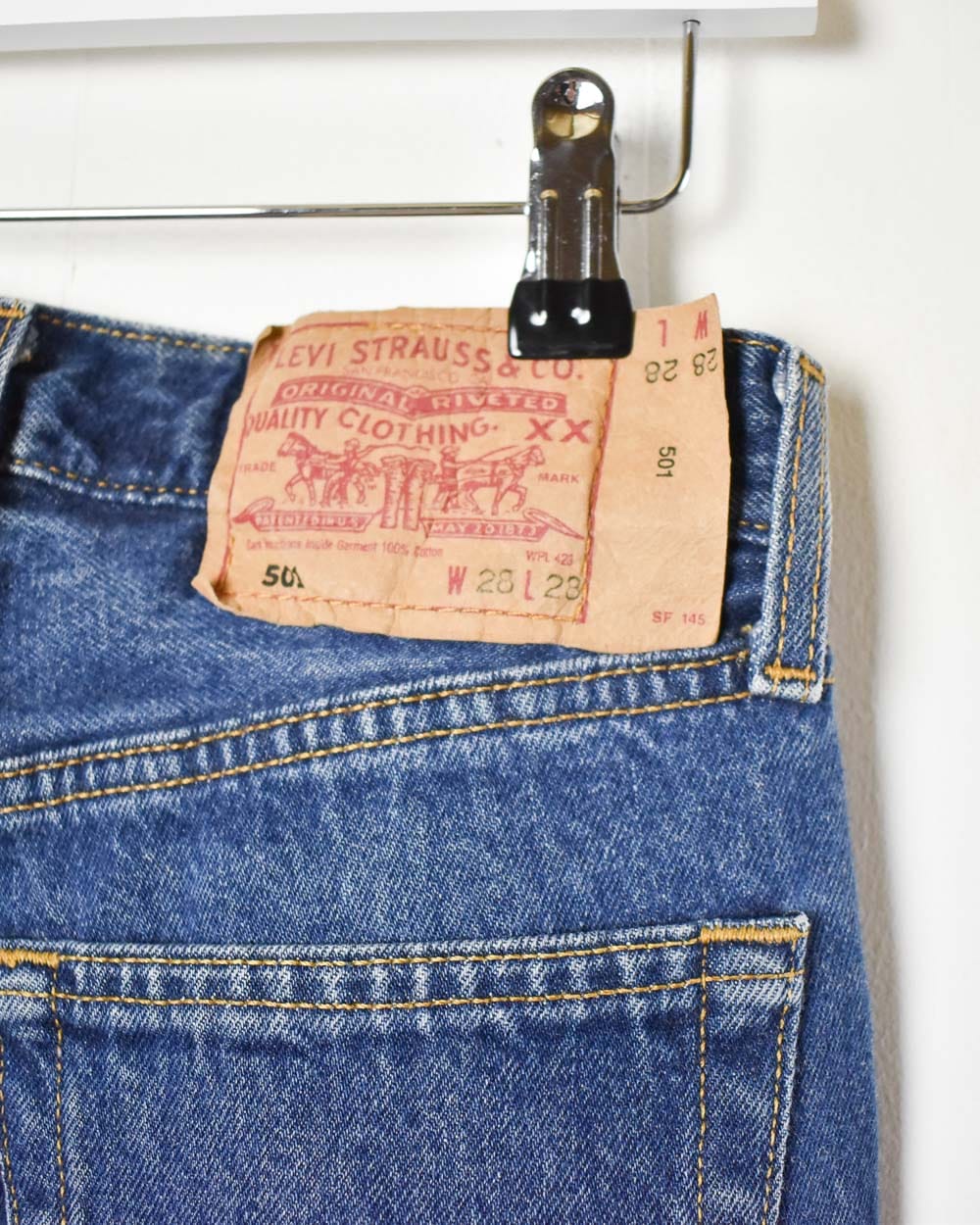 Blue Levi's 501 Jeans - W28 L28