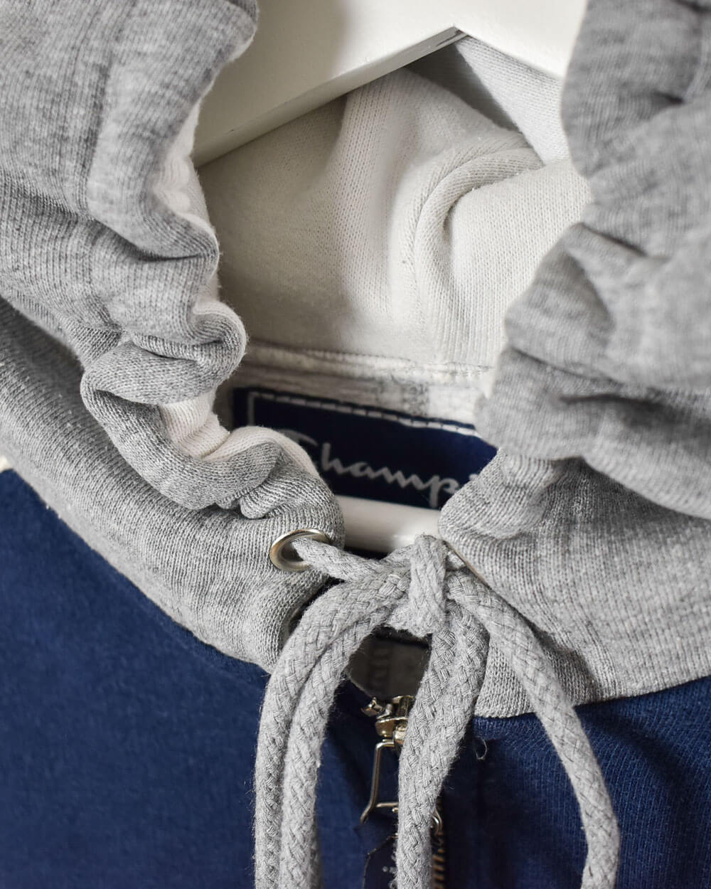 Champion 1/4 Zip Hoodie - Large - Domno Vintage 90s, 80s, 00s Retro and Vintage Clothing