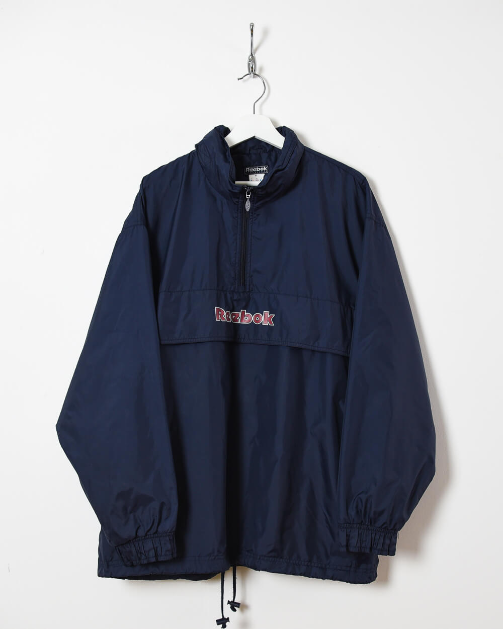 Reebok 1/4 Zip Windbreaker Jacket - Large - Domno Vintage 90s, 80s, 00s Retro and Vintage Clothing