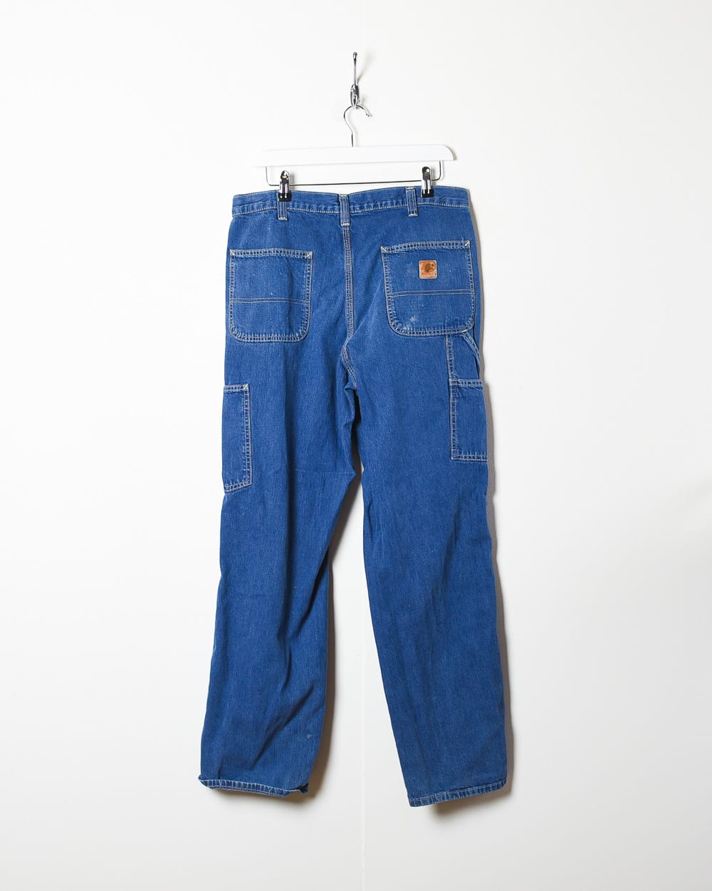 Blue Carhartt Distressed Carpenter Jeans - W34 L32