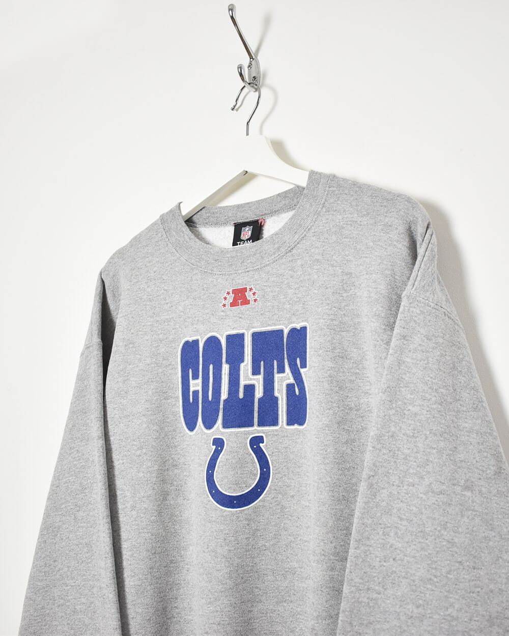 NFL Team Colts Sweatshirt - Large - Domno Vintage 90s, 80s, 00s Retro and Vintage Clothing