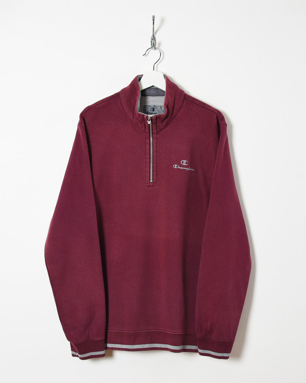 Champion 1/4 Zip Sweatshirt - Large - Domno Vintage 90s, 80s, 00s Retro and Vintage Clothing