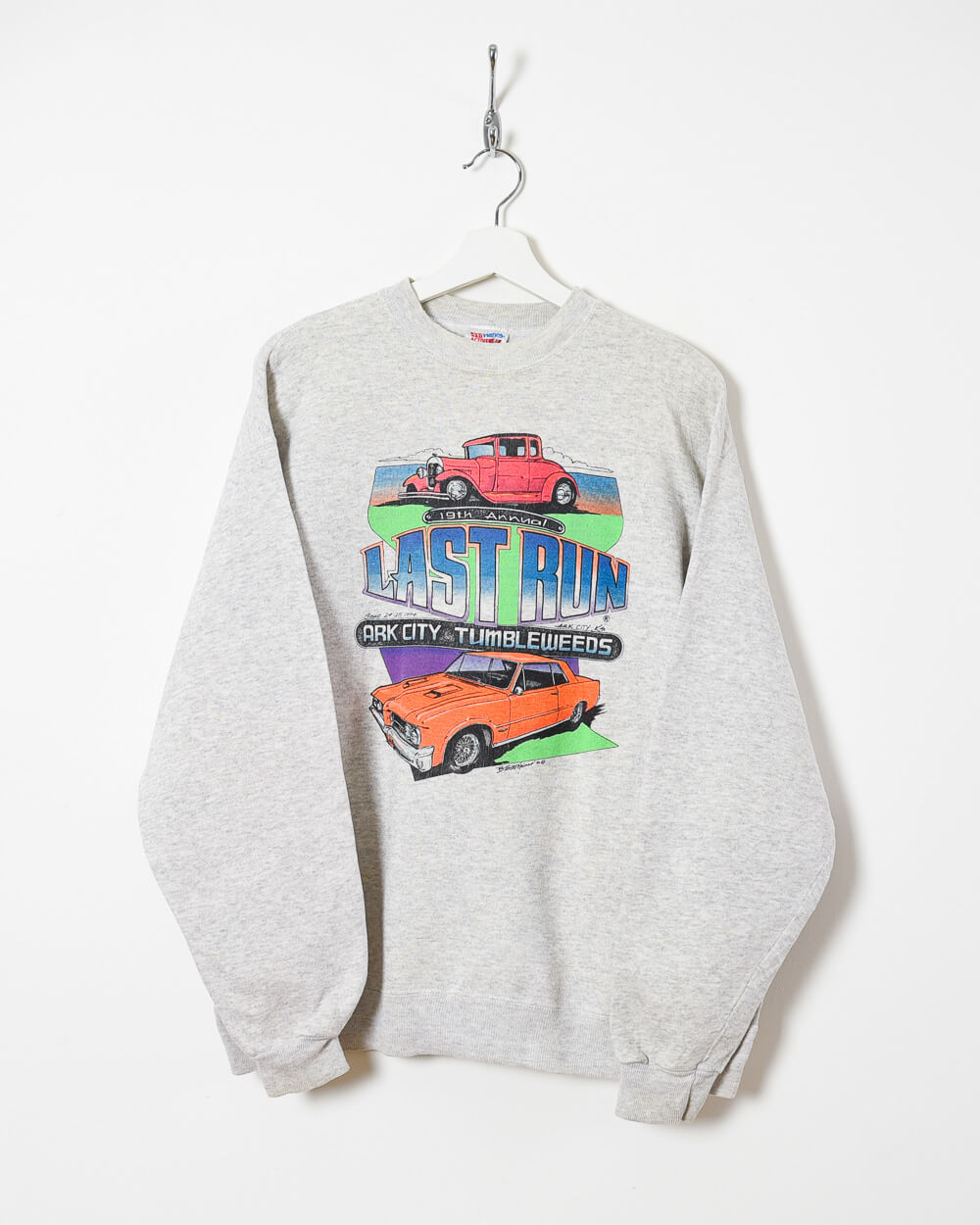 Hanes Last Run Ark City Tumbleweeds Sweatshirt - Large - Domno Vintage 90s, 80s, 00s Retro and Vintage Clothing