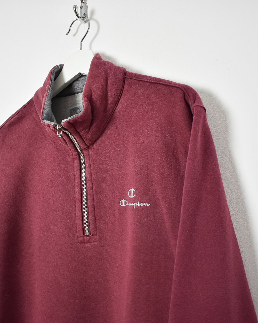 Champion 1/4 Zip Sweatshirt - Large - Domno Vintage 90s, 80s, 00s Retro and Vintage Clothing