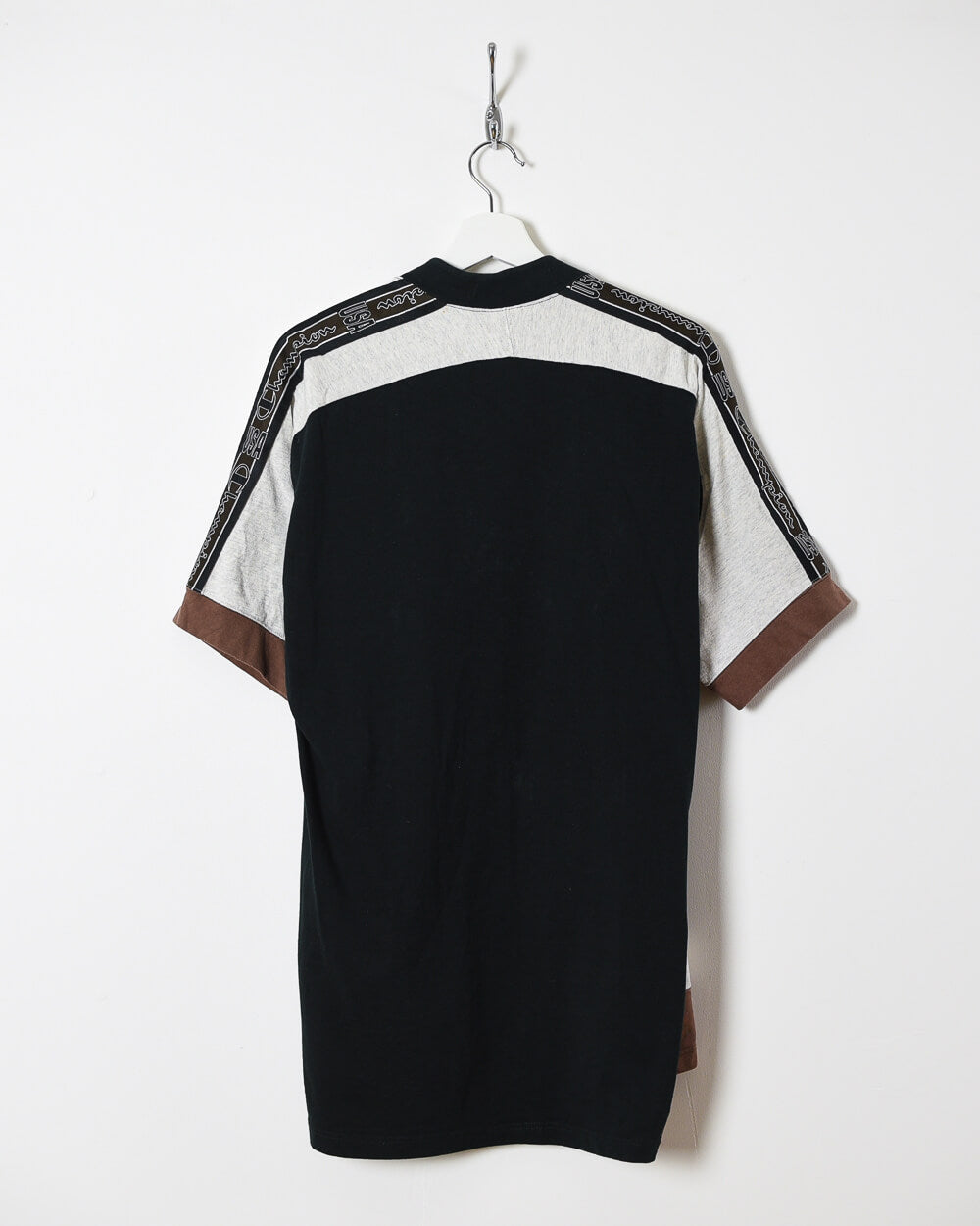 Champion Button Up T-Shirt - Large - Domno Vintage 90s, 80s, 00s Retro and Vintage Clothing