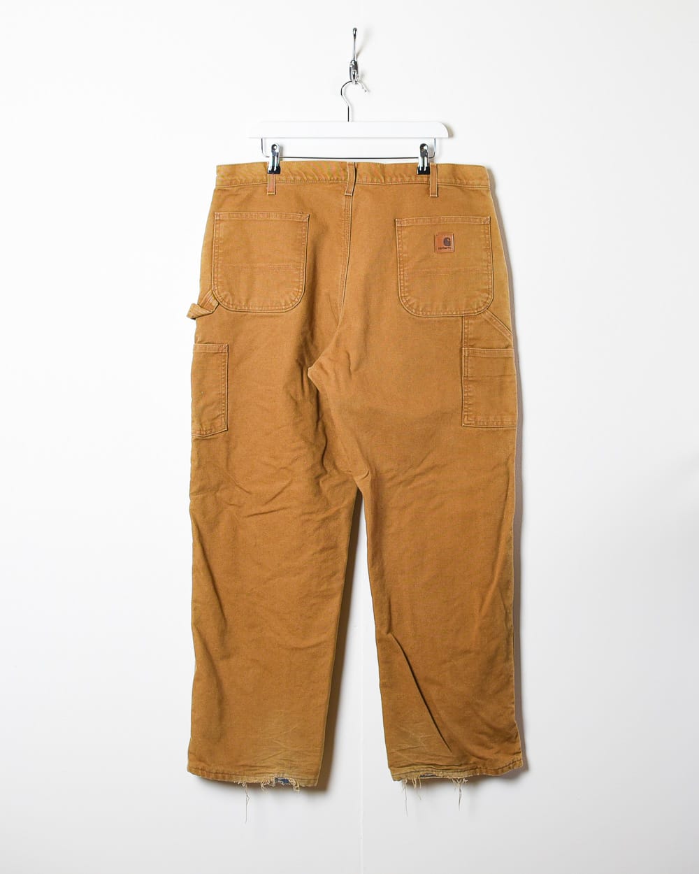 Neutral Carhartt Flannel Lined Carpenter Jeans - W38 L30