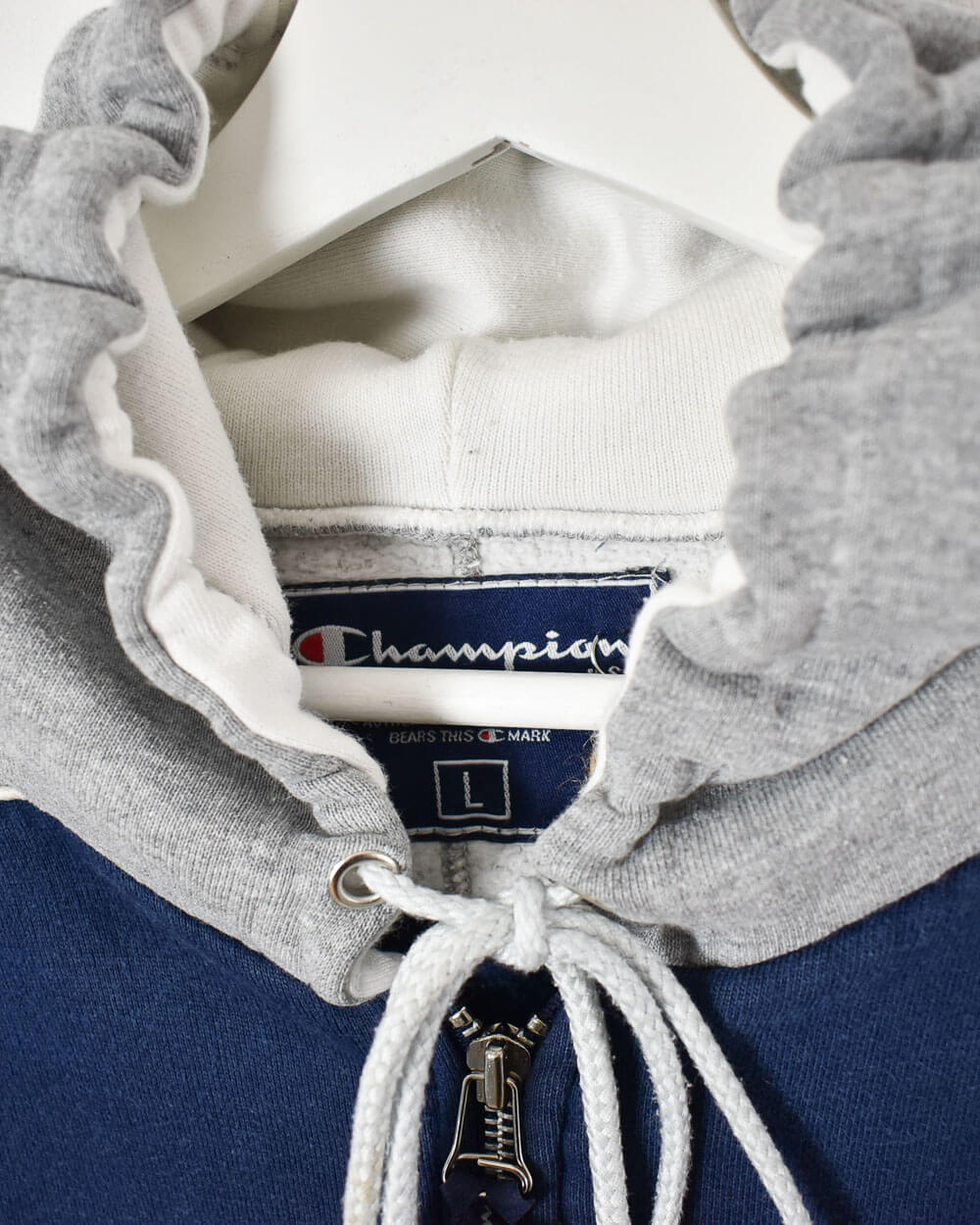 Champion Zip-Through Hoodie - Large - Domno Vintage 90s, 80s, 00s Retro and Vintage Clothing