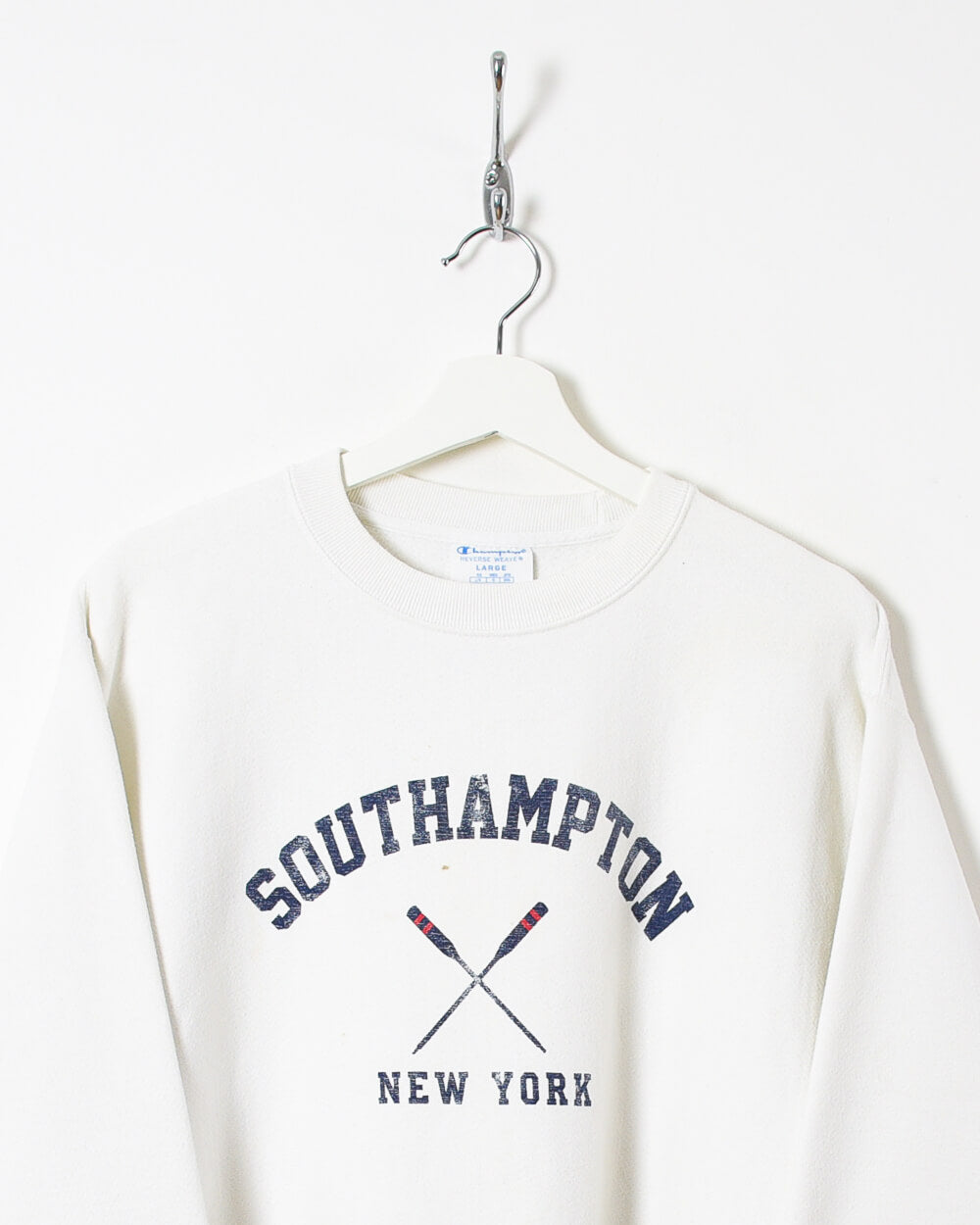 Champion Southampton New York Reverse Weave Sweatshirt - Large - Domno Vintage 90s, 80s, 00s Retro and Vintage Clothing