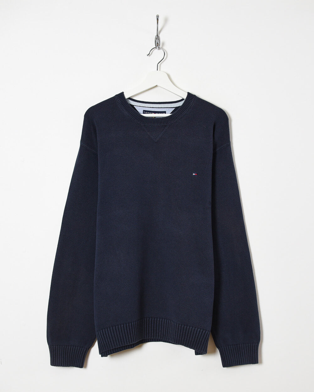 Tommy Hilfiger Knitted Sweatshirt - Large - Domno Vintage 90s, 80s, 00s Retro and Vintage Clothing