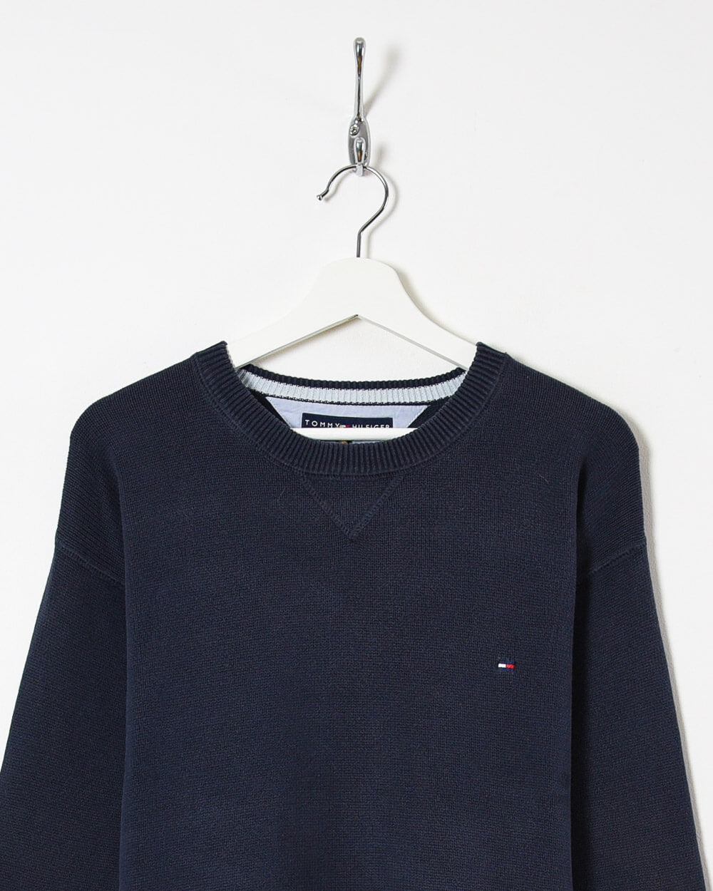 Tommy Hilfiger Knitted Sweatshirt - Large - Domno Vintage 90s, 80s, 00s Retro and Vintage Clothing
