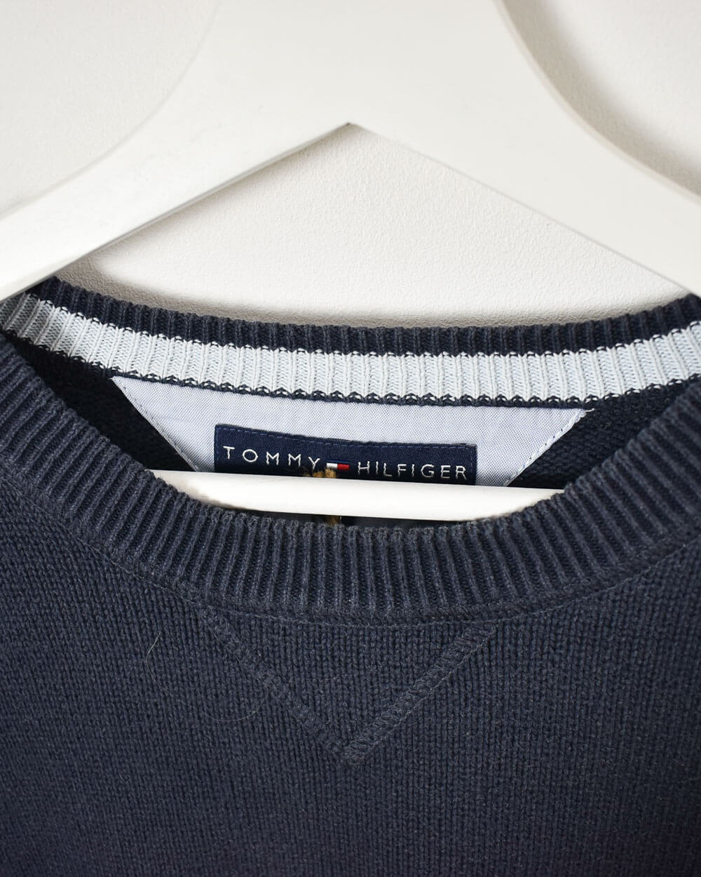 Tommy Hilfiger Knitted Sweatshirt - Large - Domno Vintage 90s, 80s, 00s Retro and Vintage Clothing