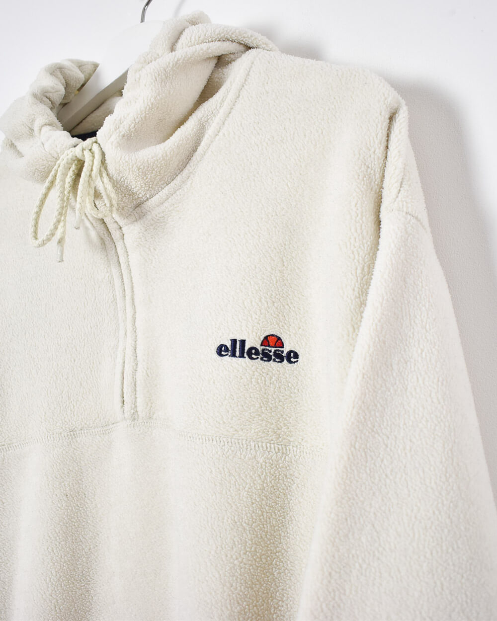 Ellesse 1/4 Zip Fleece Hoodie - Large - Domno Vintage 90s, 80s, 00s Retro and Vintage Clothing
