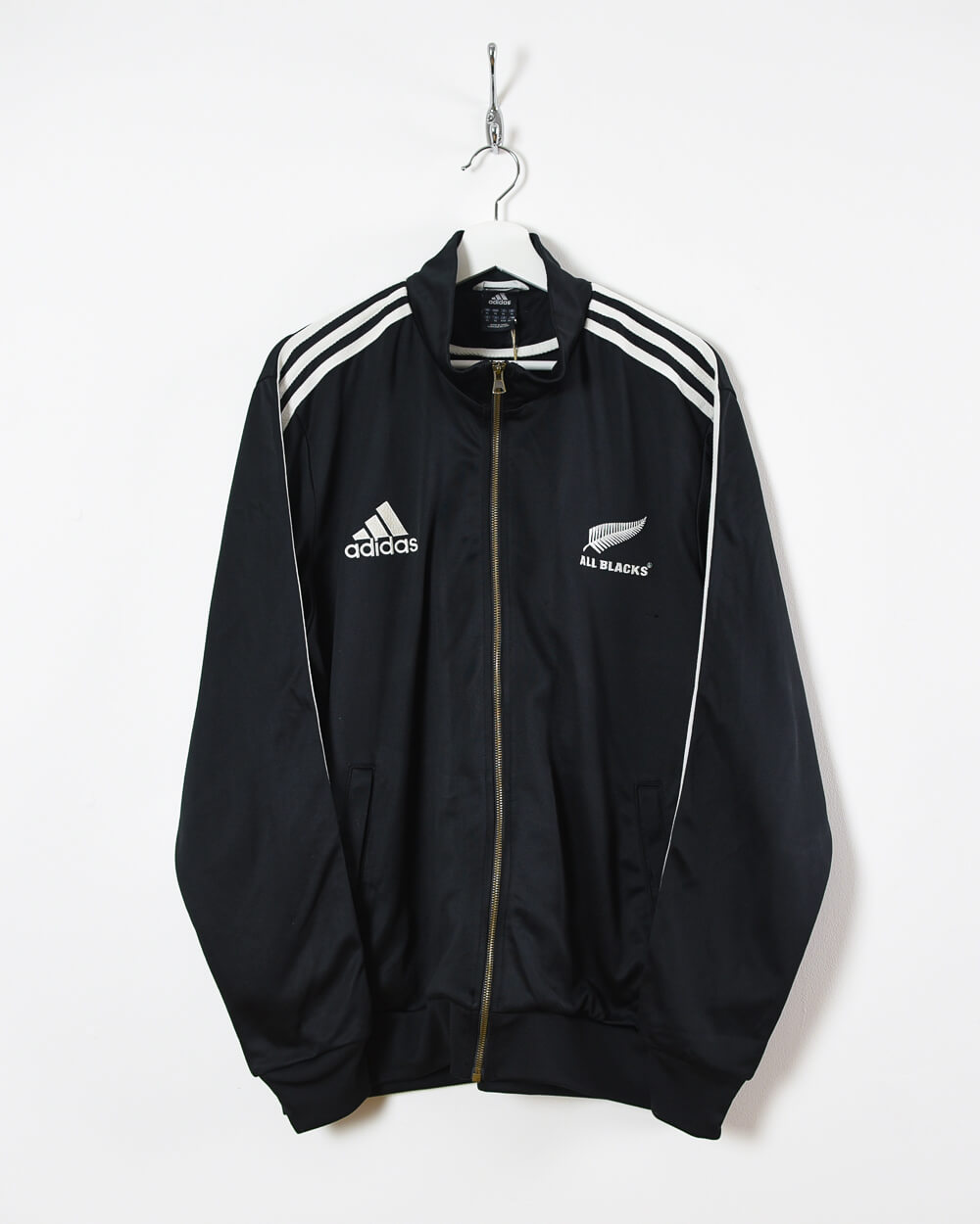 Adidas New Zealand All Blacks Tracksuit Top - Large - Domno Vintage 90s, 80s, 00s Retro and Vintage Clothing
