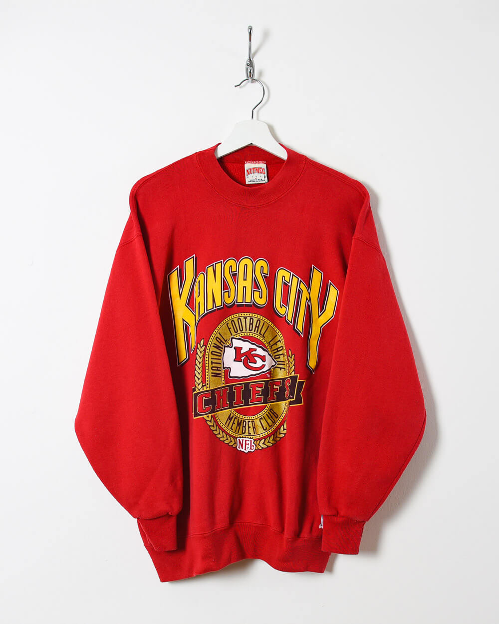 Nutmeg Mills Kansas City Chiffs NFL Sweatshirt - Large - Domno Vintage 90s, 80s, 00s Retro and Vintage Clothing