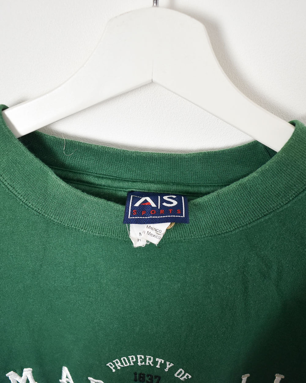 AS Sports Property of Marshall College Athletics Sweatshirt - XX-Large - Domno Vintage 90s, 80s, 00s Retro and Vintage Clothing