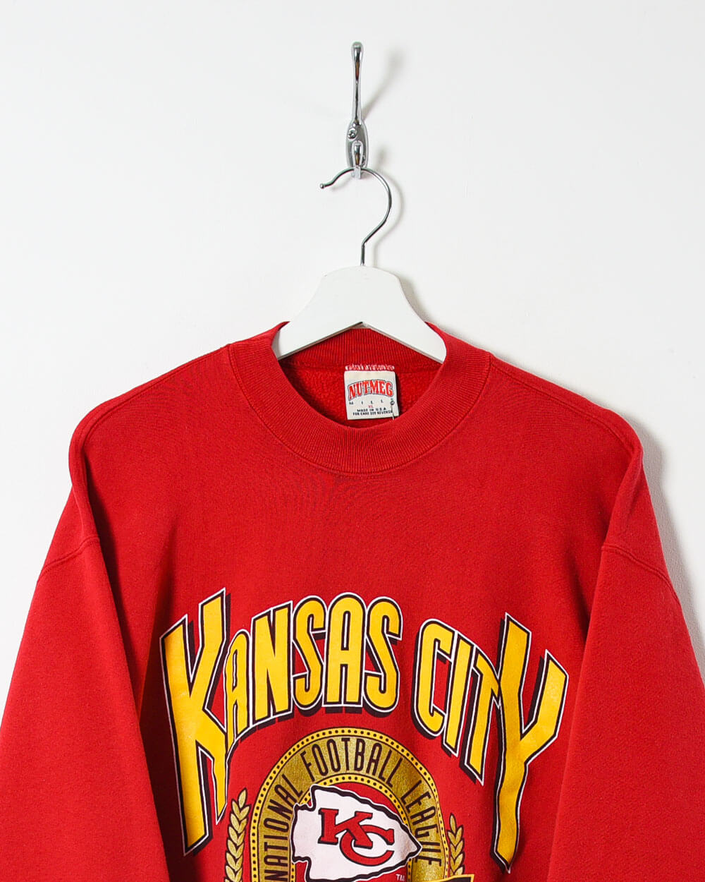 Nutmeg Mills Kansas City Chiffs NFL Sweatshirt - Large - Domno Vintage 90s, 80s, 00s Retro and Vintage Clothing