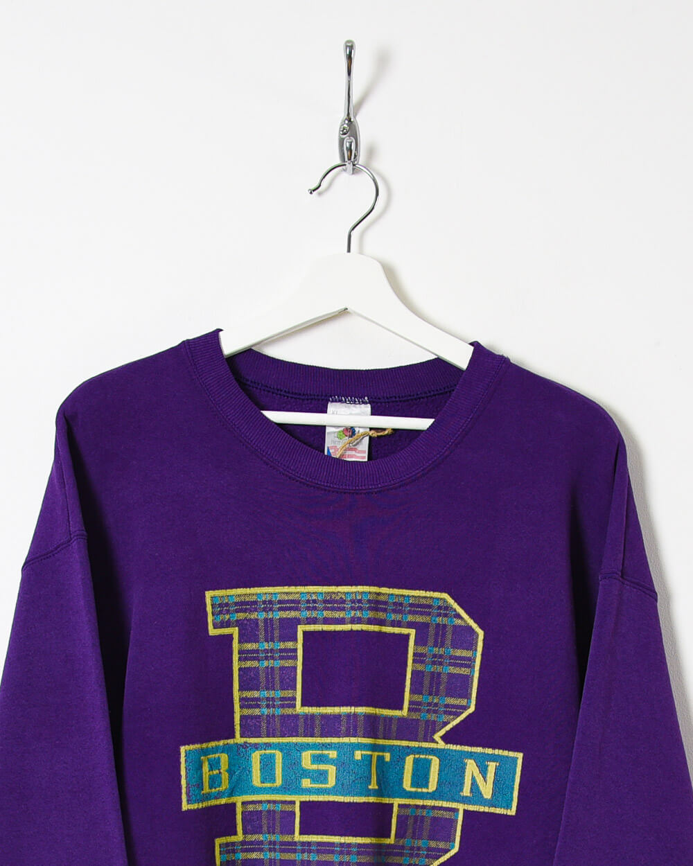 Fruit of The Loom Boston Sweatshirt - Large - Domno Vintage 90s, 80s, 00s Retro and Vintage Clothing