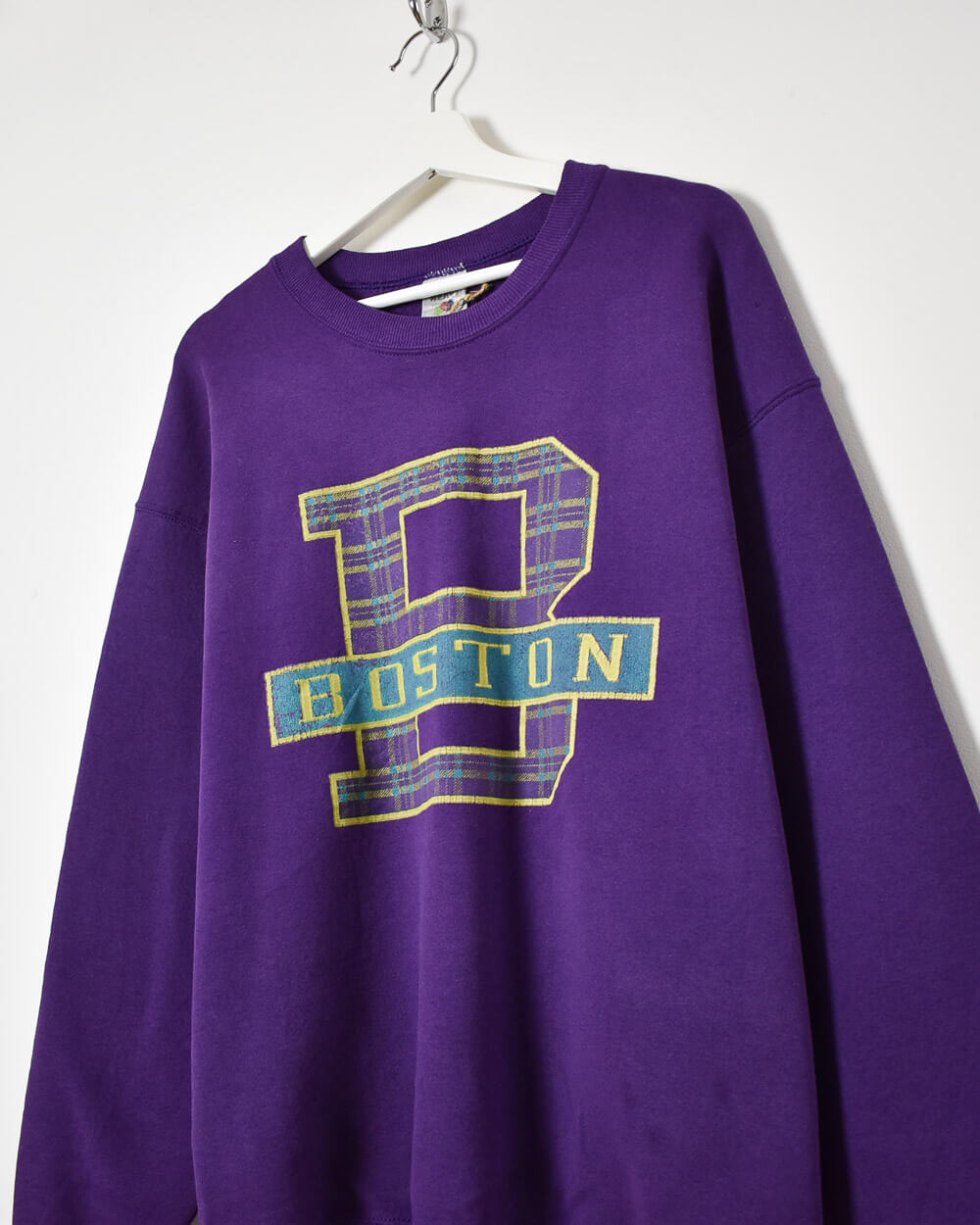 Fruit of The Loom Boston Sweatshirt - Large - Domno Vintage 90s, 80s, 00s Retro and Vintage Clothing