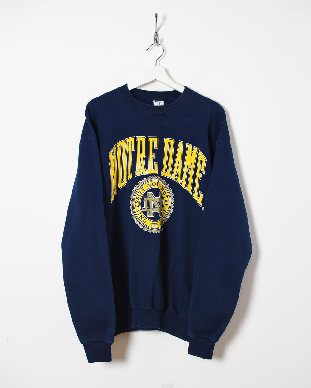 Vintage 80s 90s University of 2024 Notre Dame Sweatshirt Galt Sand Rockne Era Size M