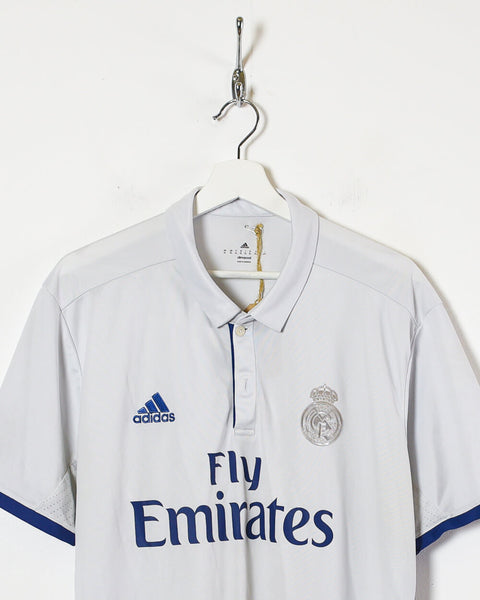 REAL MADRID 2016-17 ADIDAS HOME LA LIGA SPAIN SOCCER JERSEY SMALL – The  Felt Fanatic