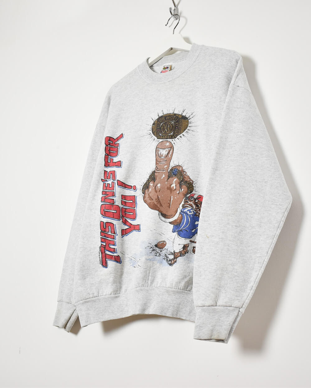 Fruit of The Loom This One's for You Sweatshirt - Large - Domno Vintage 90s, 80s, 00s Retro and Vintage Clothing