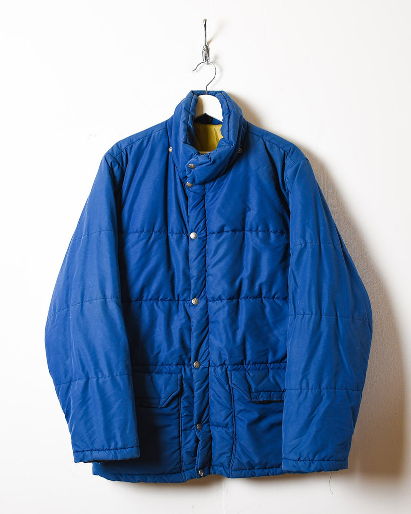 Vintage 90s Blue The North Face Puffer Jacket - Medium Polyester