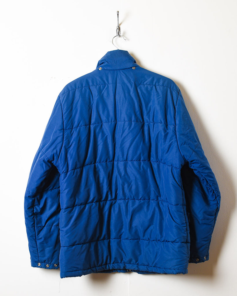 Vintage 90s Blue The North Face Puffer Jacket Medium Polyester Domno