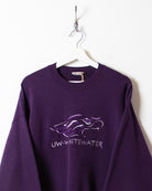 Purple UW-Whitewater Sweatshirt - X-Large