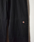 Black Dickies Loose Fit Double Knee Trousers - W38 L33