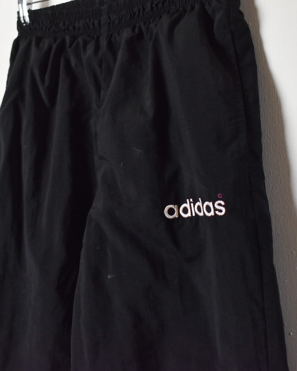Black Adidas Tracksuit Bottoms - Medium Women's