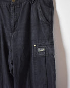 Black Dr Martens Double Knee Cargo Jeans - W36 L30