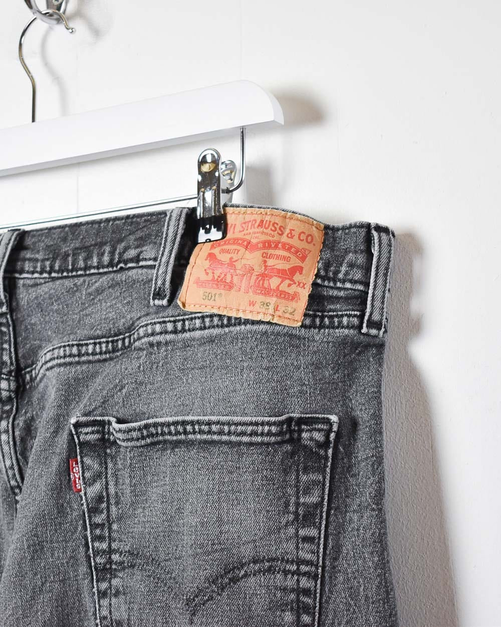 Grey Levi's 501 Jeans - W38 L31