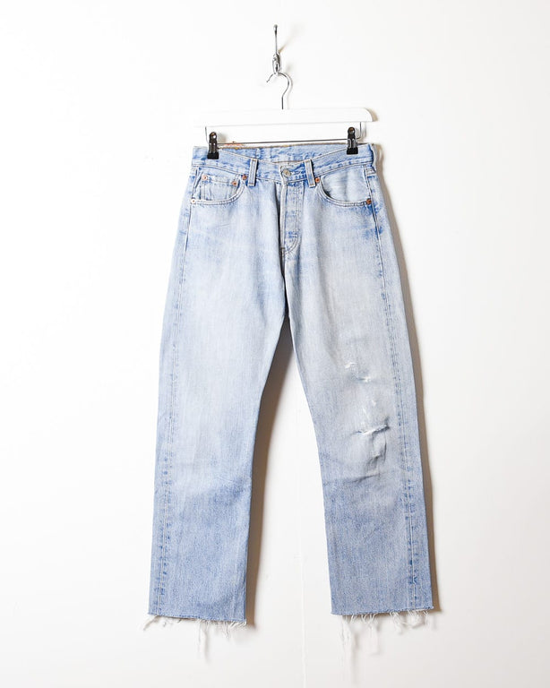 Blue Levi's Raw Hem 501 Jeans - W28 L26