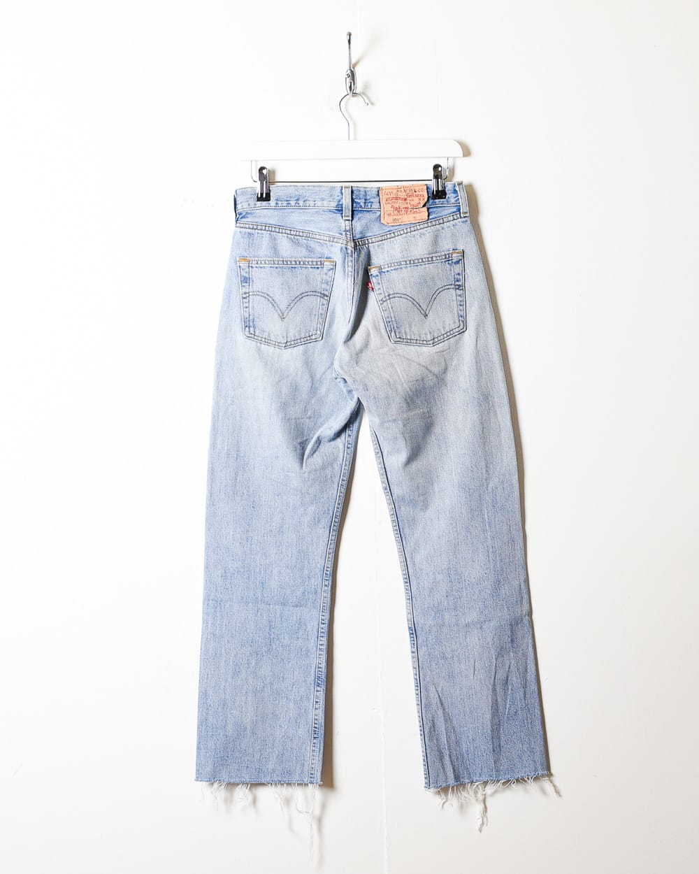 Blue Levi's Raw Hem 501 Jeans - W28 L26