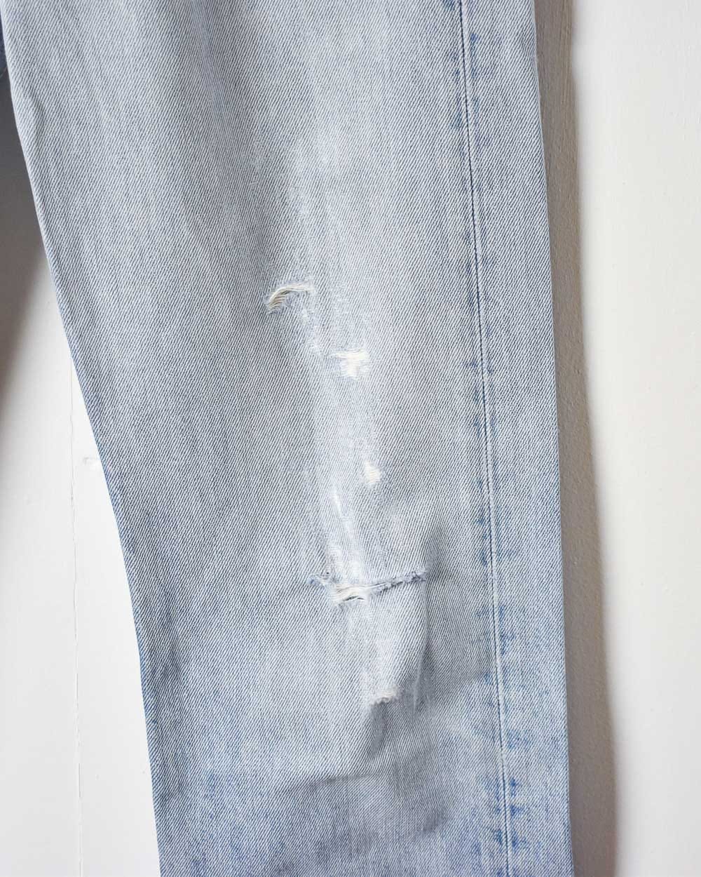Blue Levi's Raw Hem 501 Jeans - W28 L26