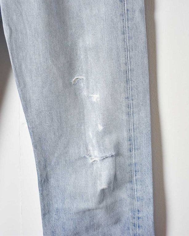 Blue Levi's Raw Hem 501 Jeans - W28 L26