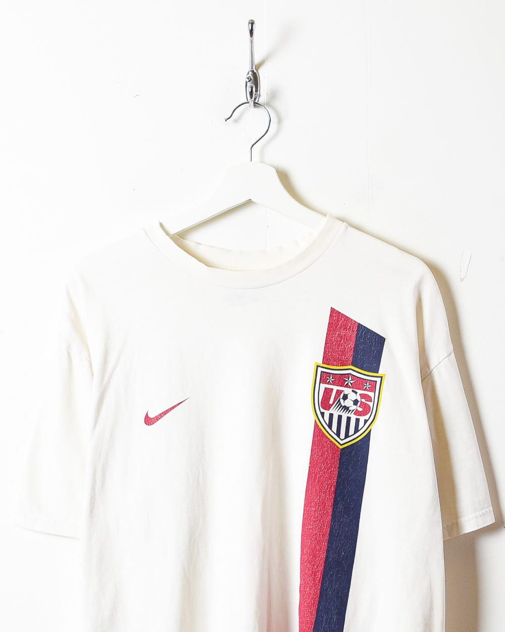 White Nike Team USA Soccer T-Shirt - Large