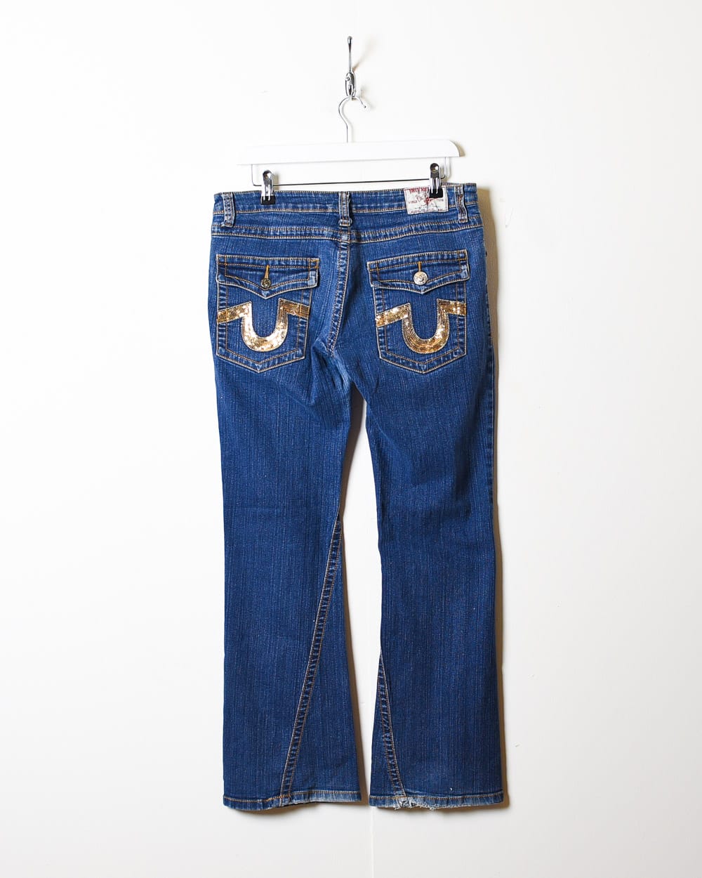 Blue True Religion Women's Bootcut Jeans - W34 L30