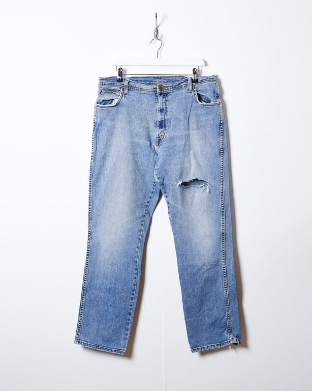 Blue Wrangler Distressed Jeans - W36 L31