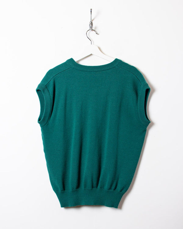Green Adidas Golf Knitted Sweater Vest - Medium