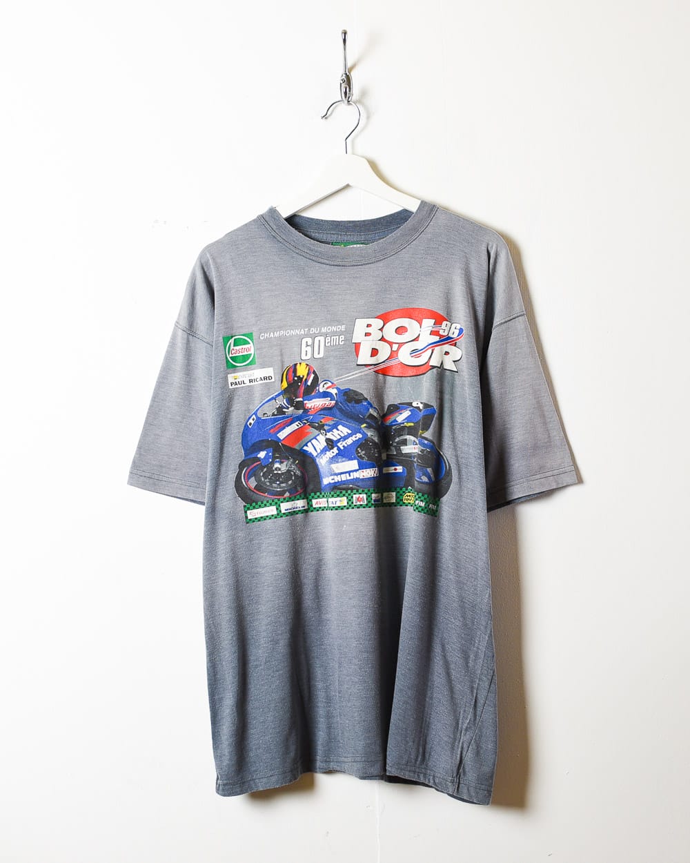 Grey Bol D'Or 96 Moto GP T-Shirt - X-Large