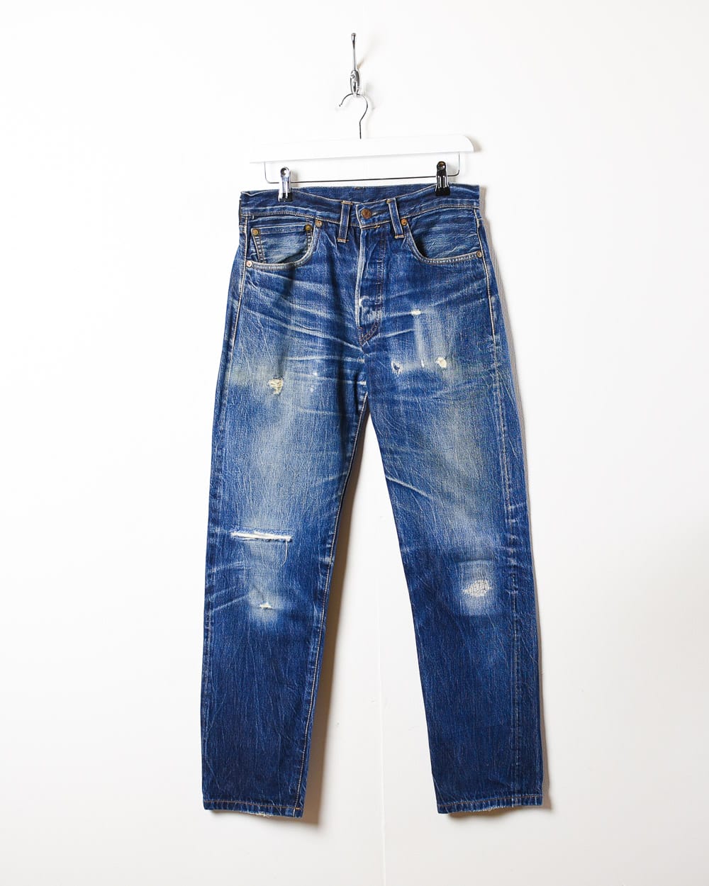 Blue Levi's Distressed 501 Jeans - W30 L30